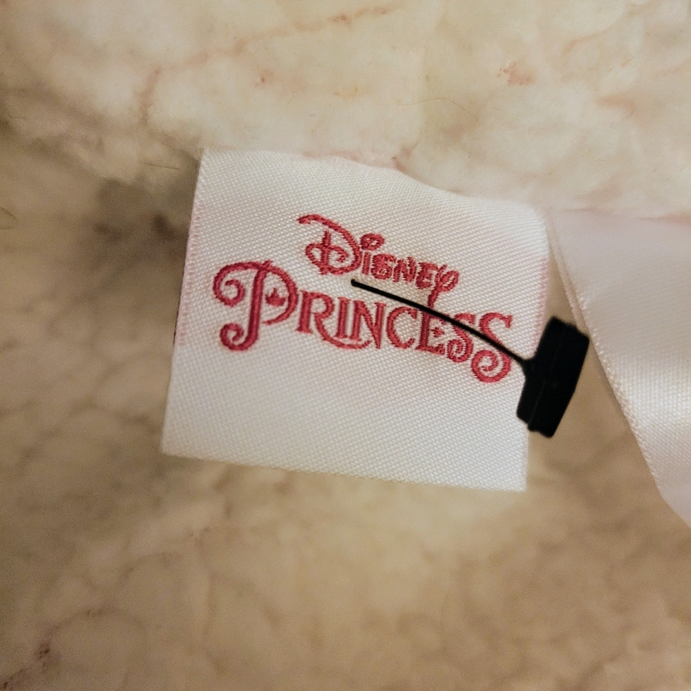 Disney Princess Girl Plush Sherpa-Lined Hooded Coat Embroidered Pink Size 4T - Picture 9 of 10